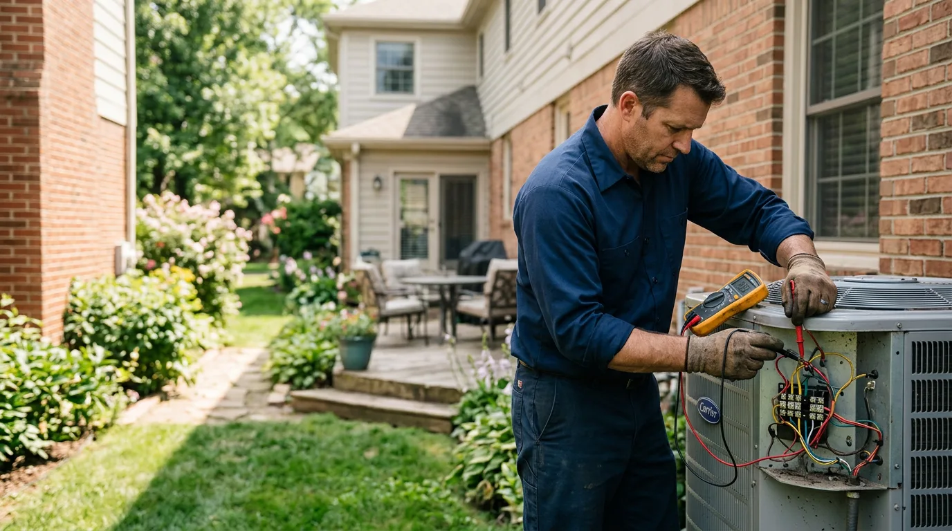 HVAC technician working near West Liberty, WV